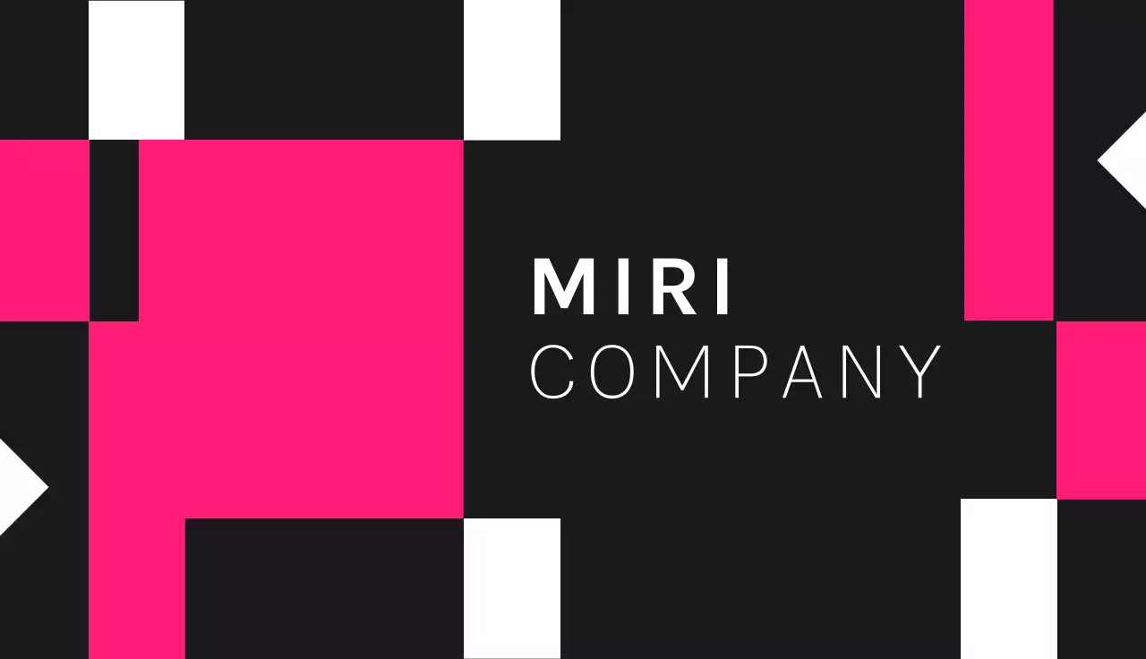 Pink Minimal Business Card