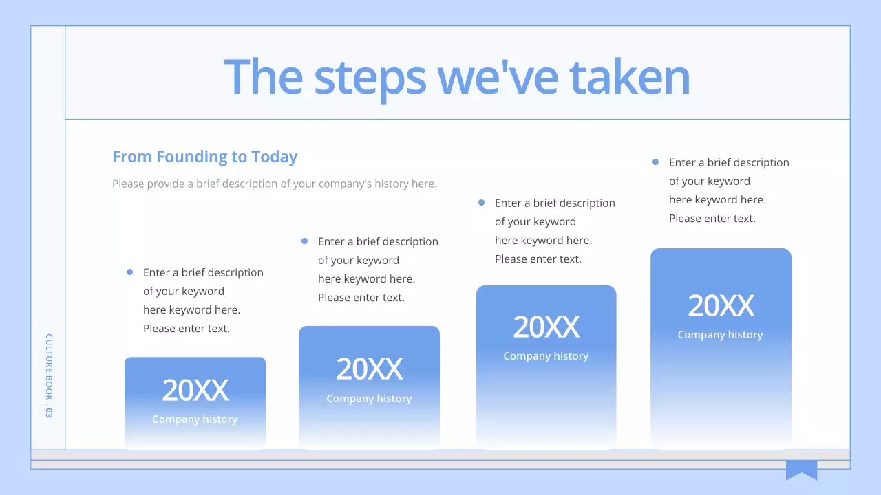 Blue Minimal Company Guide Presentation