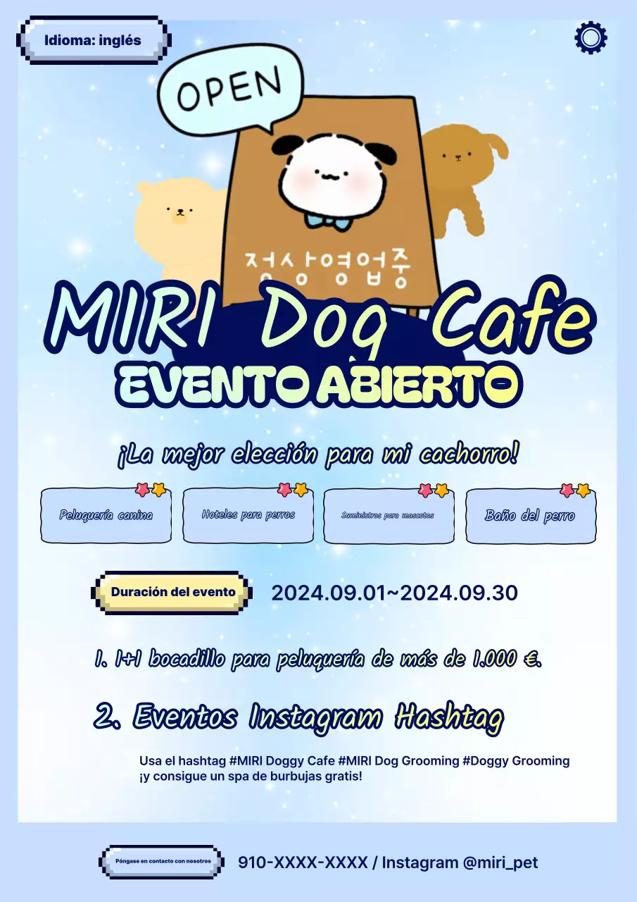 Ceremonia de inauguración de la cafetería Light Blue Dog