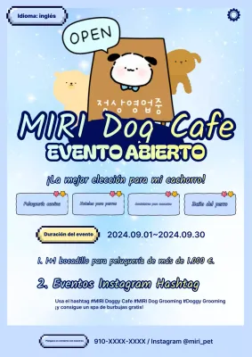 Ceremonia de inauguración de la cafetería Light Blue Dog