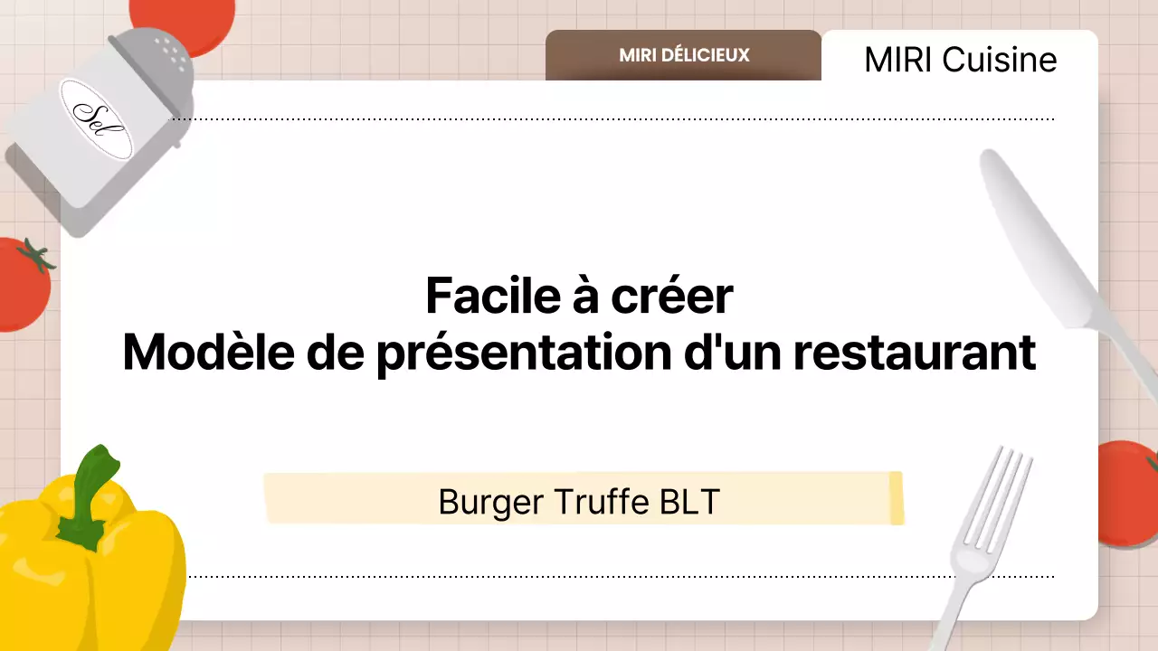 Promouvoir les produits jaunes pour restaurants