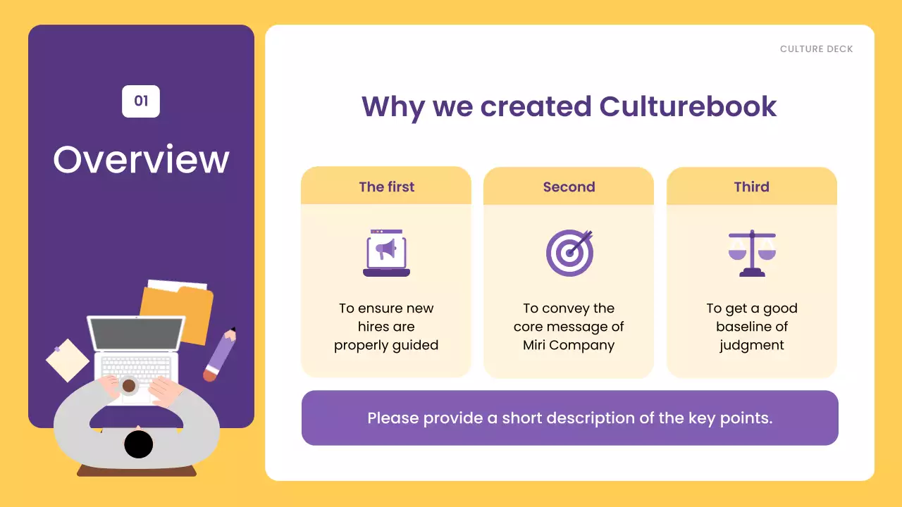 Yellow Modern Work Guide Presentation