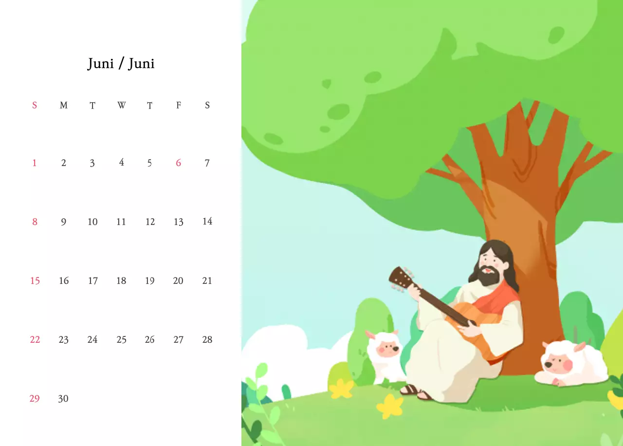 Warme kleurenKerken met schattige illustraties