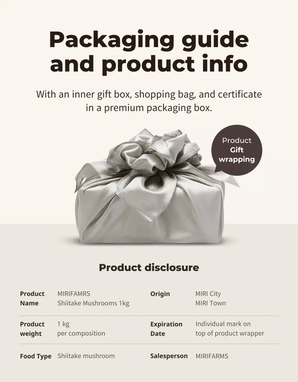 Brown Rustic Mushrooms Advertisement Poster