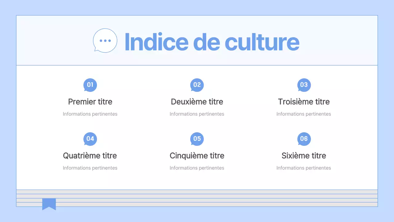 Un guide pour un livre de culture d'entreprise simple et bleu clair