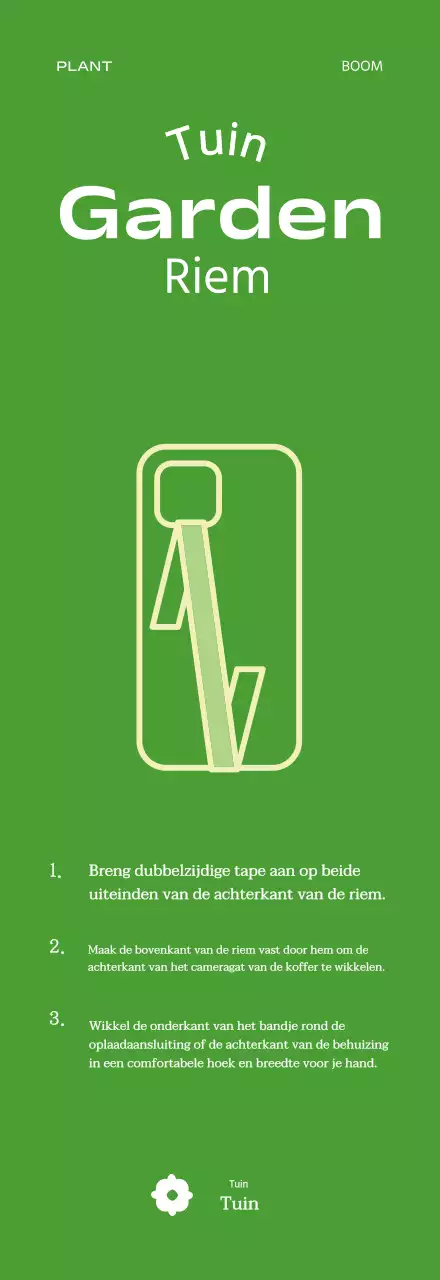 Eco-vriendelijke botanische tuin wallpaper voor telefoon riem goodies