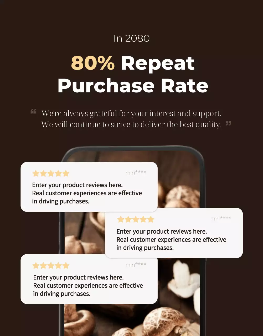 Brown Rustic Mushrooms Advertisement Poster