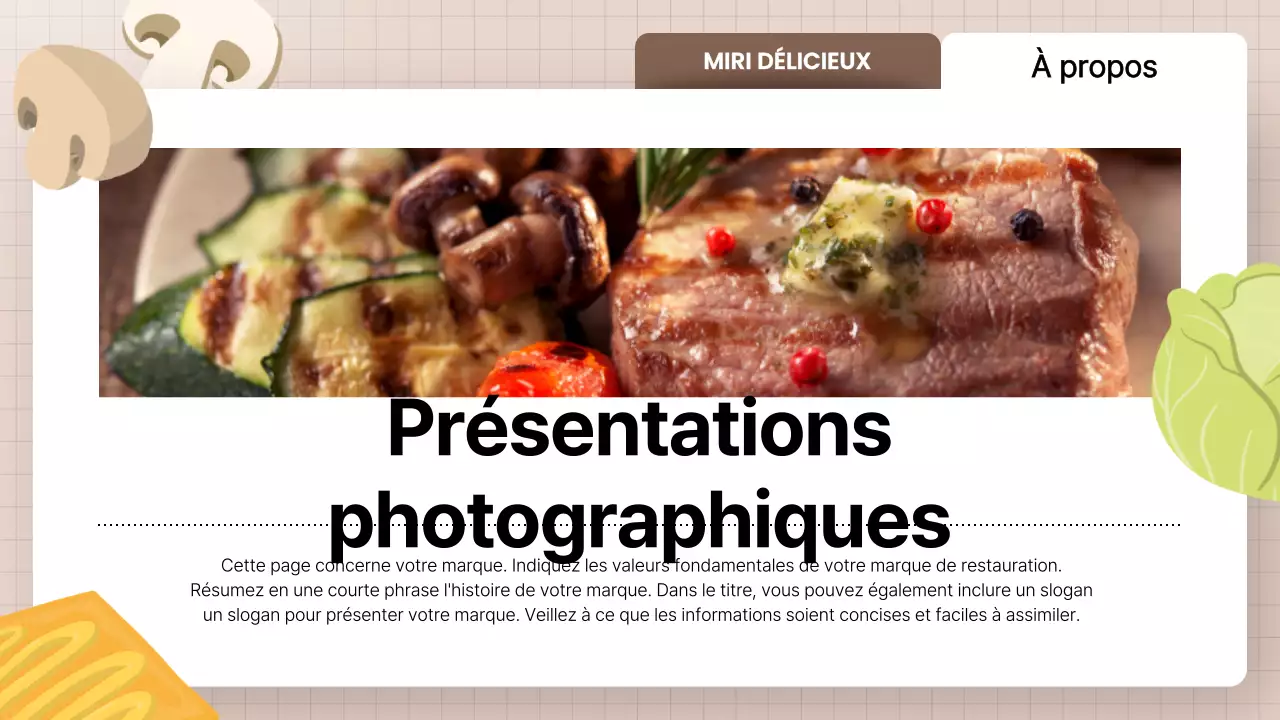 Promouvoir les produits jaunes pour restaurants