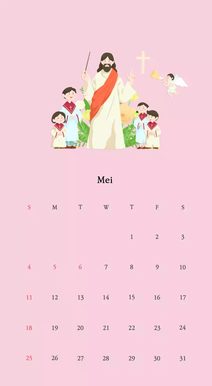 Warme kleurenKerken met schattige illustraties