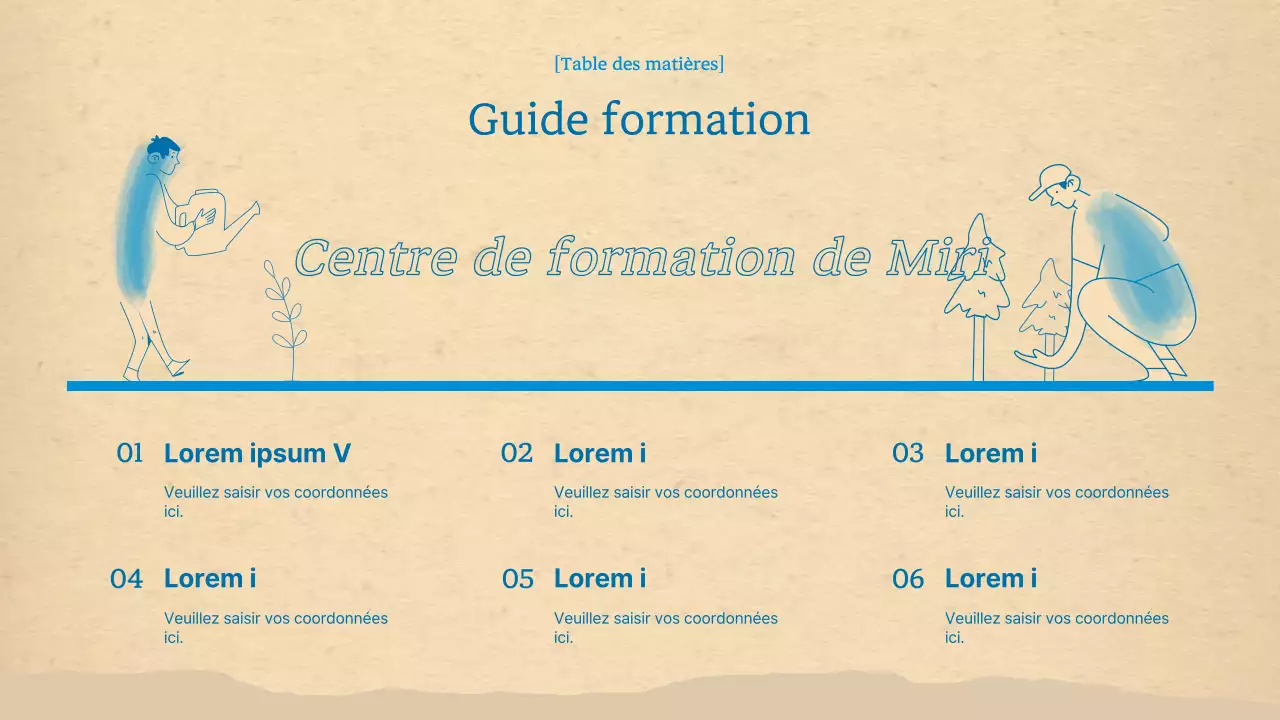 Cartographes environnementaux propres, bleus et bruns