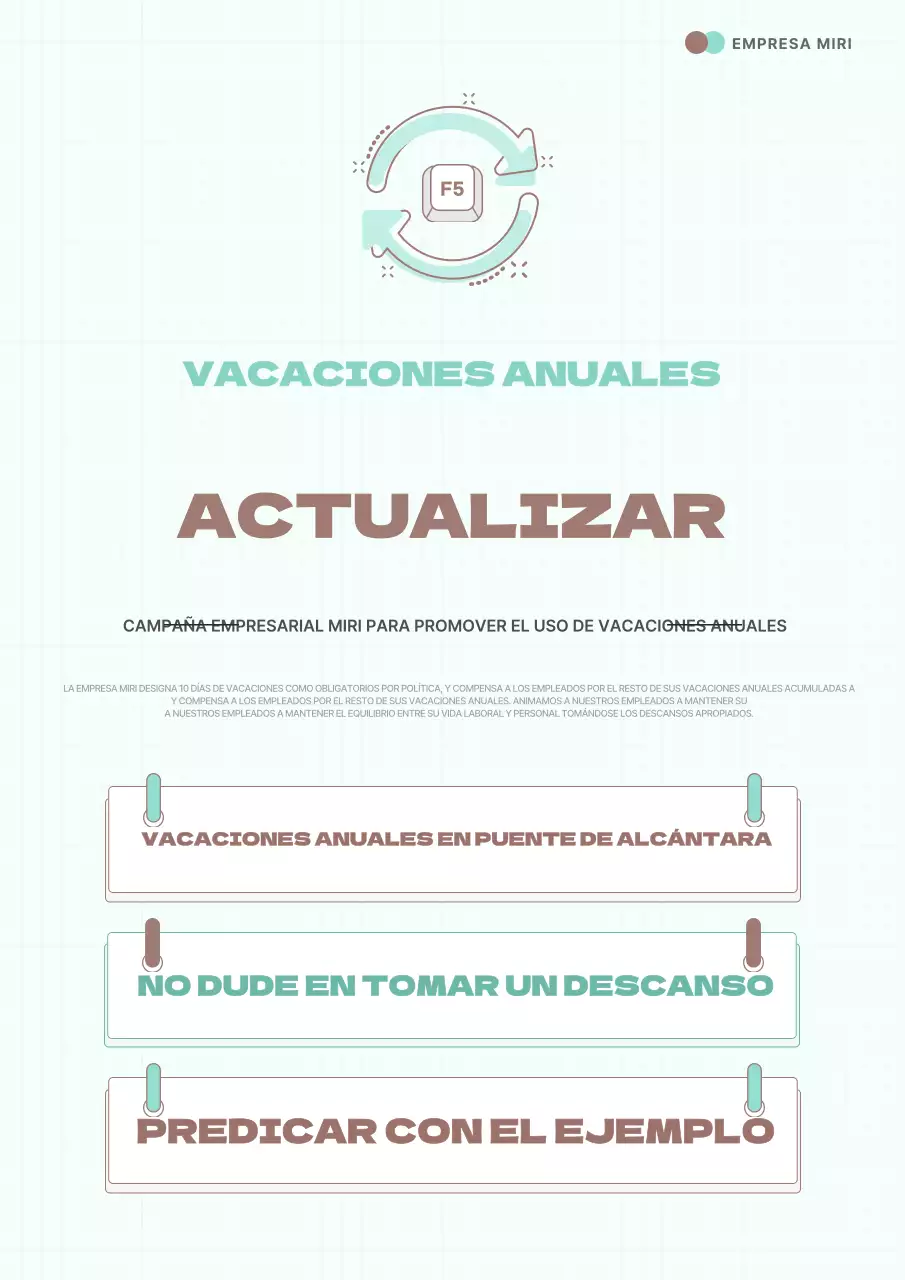 Promocione su campaña Mint Modern