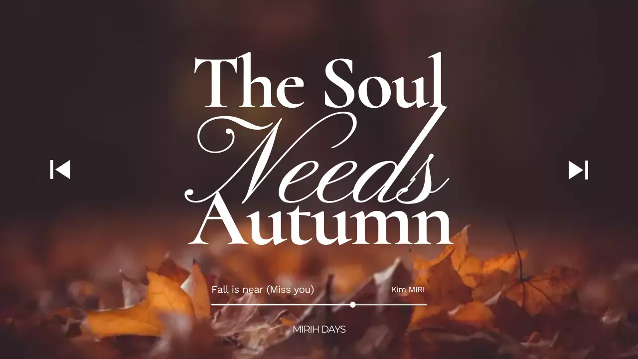 Brown Elegant Autumn Announcement YouTube Thumbnail