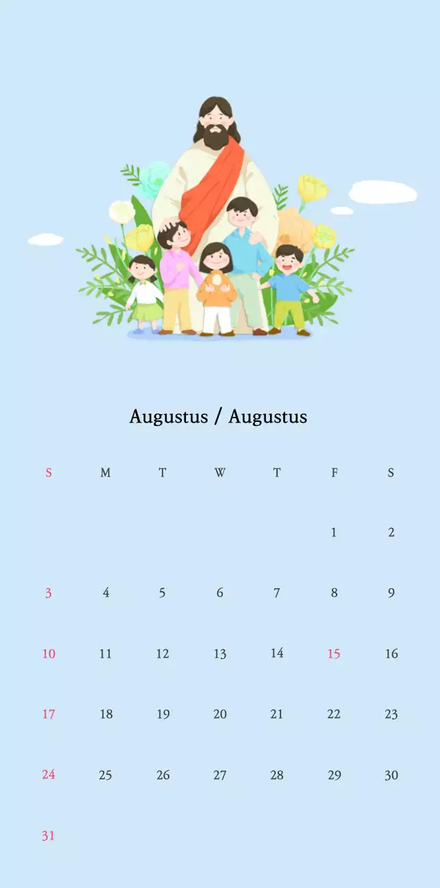 Warme kleurenKerken met schattige illustraties