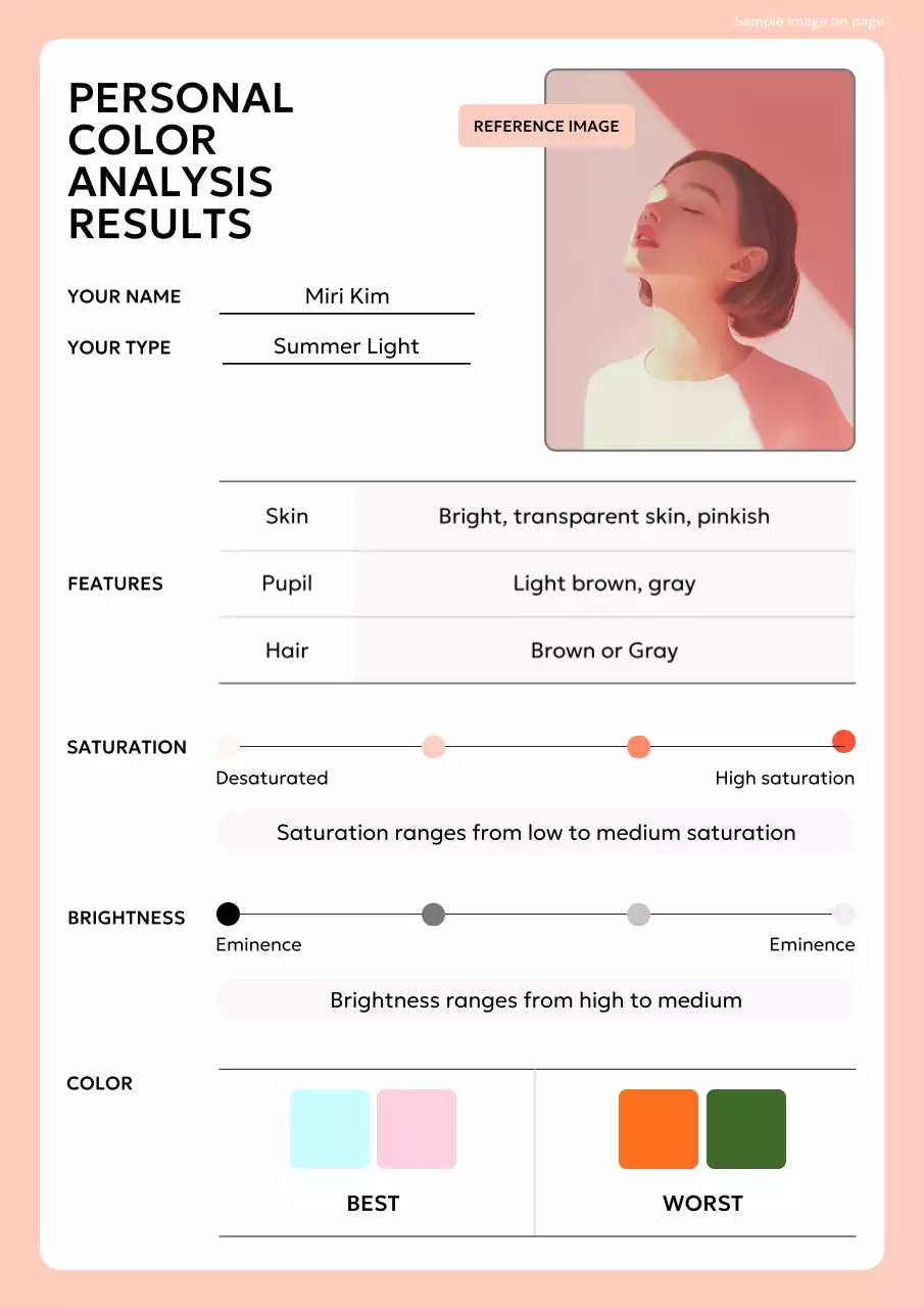 Pink Minimal Color Guide