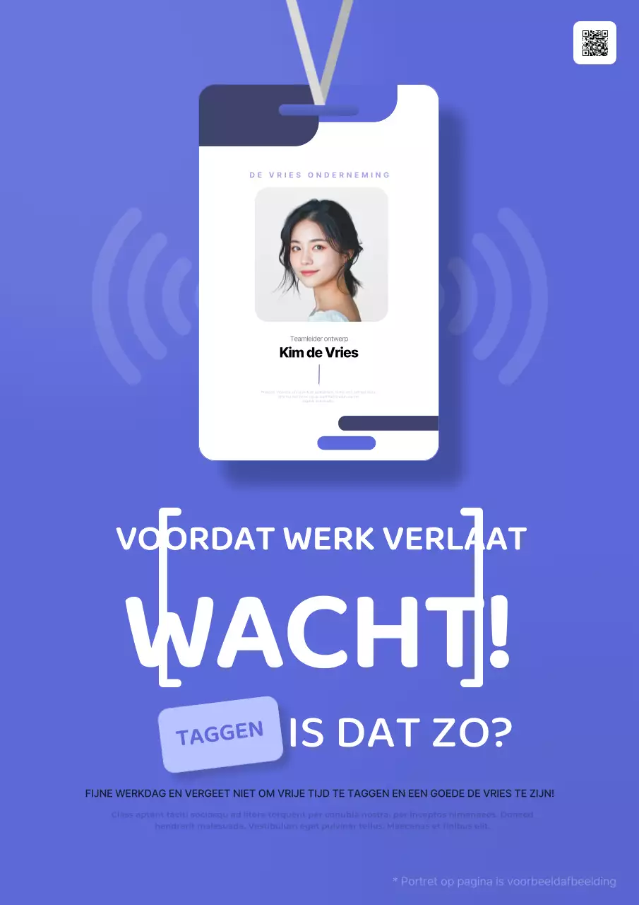 Campagne Dag van de Blauwe Moderne Werkplek