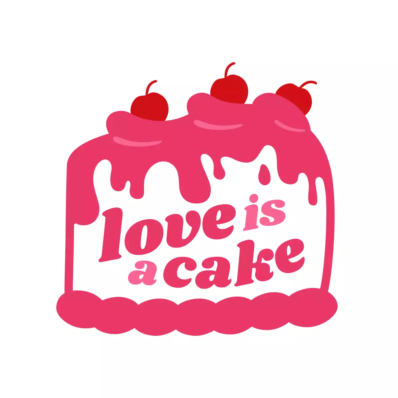 Lovely Cake Logo Bento Box with a Kitschy Vibe