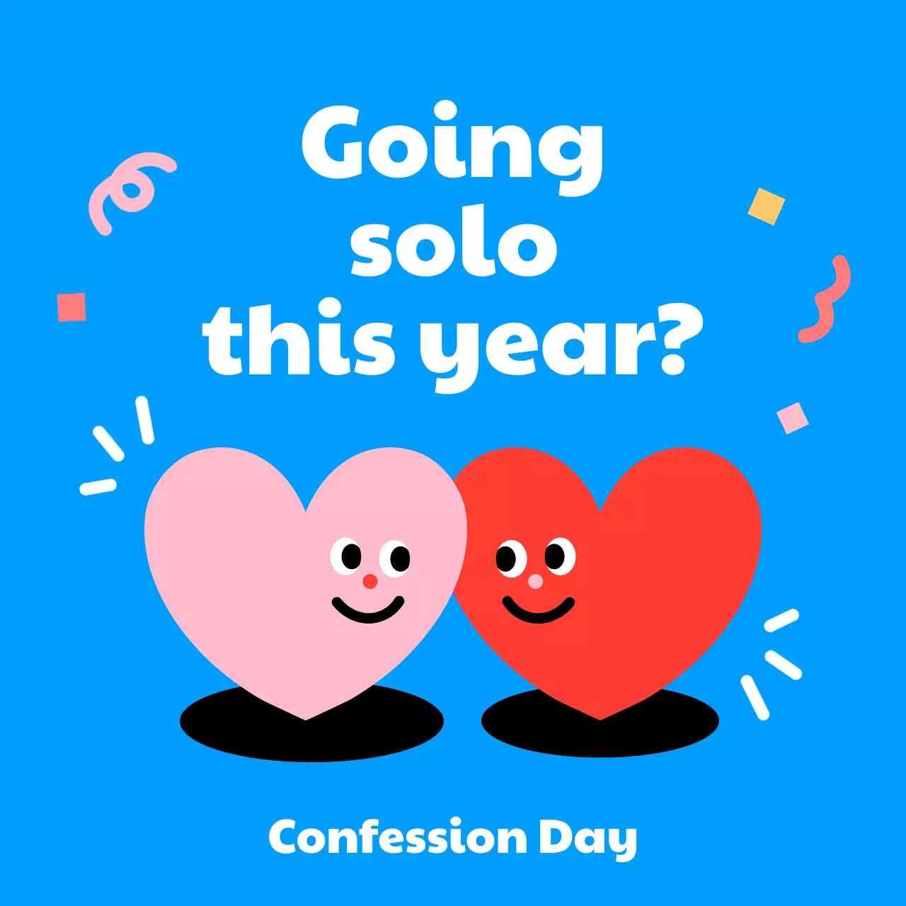 Blue Trendy Love Announcement Social Media Post