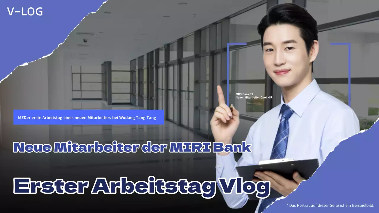 Blaue moderne Vlog-Anzeigen