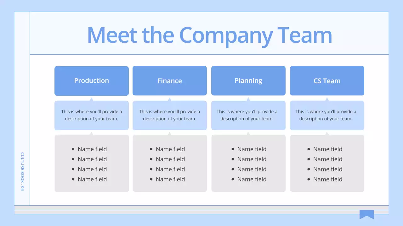 Blue Minimal Company Guide Presentation