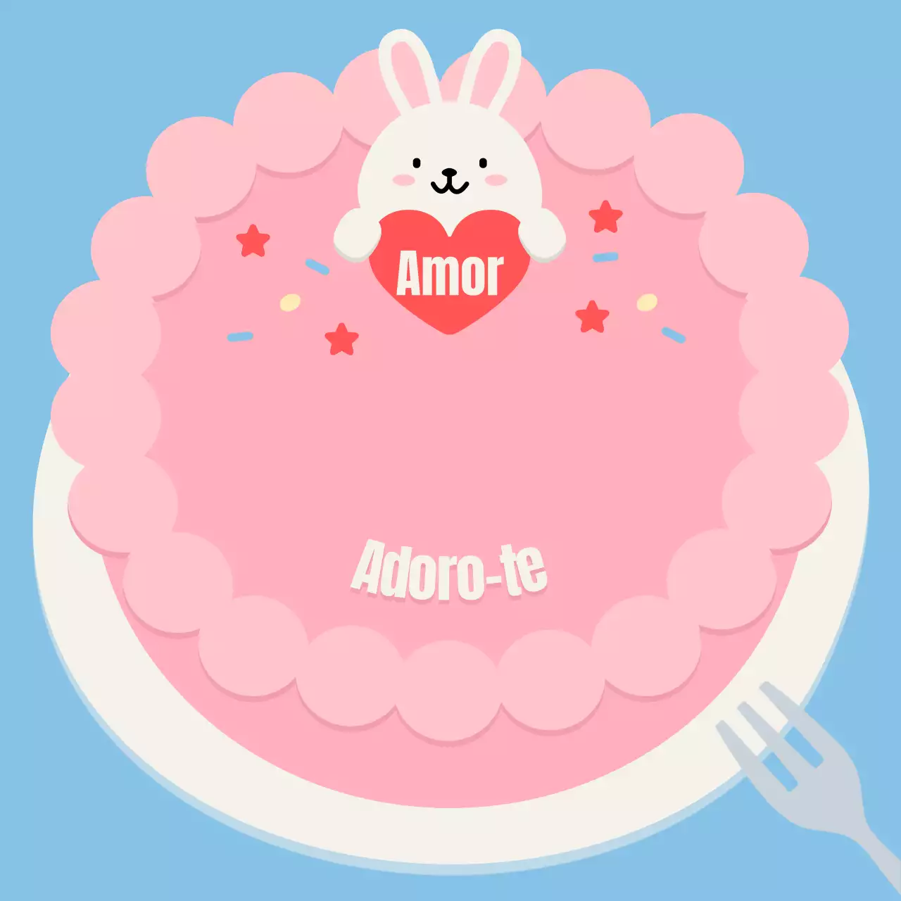 Festejar com um bolo cor-de-rosa