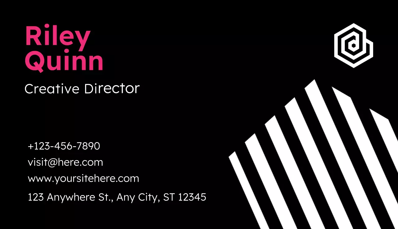 Black Modern Business Card