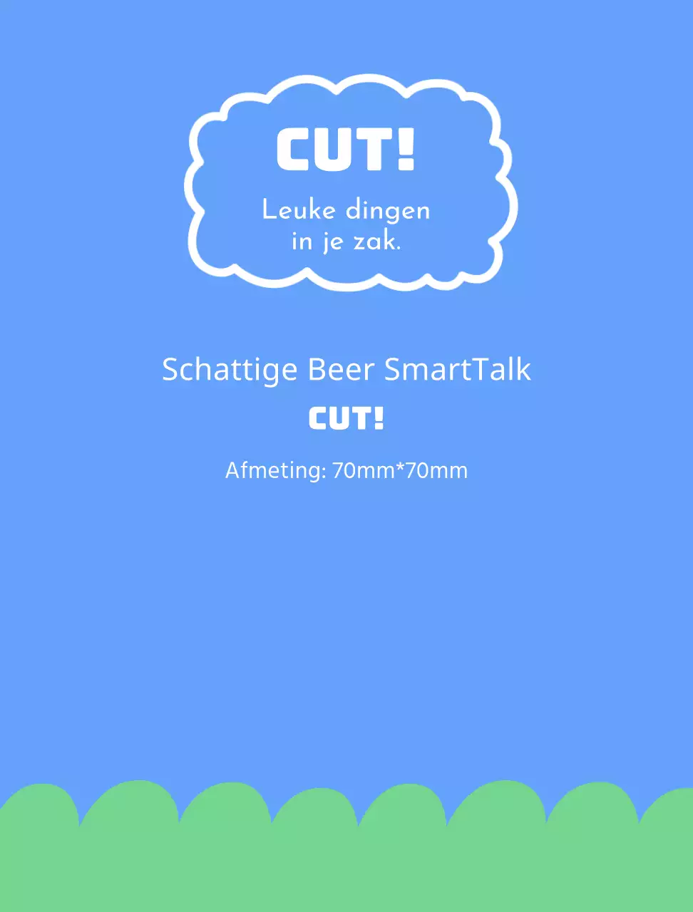 Schattig blauw SmartTalk behang