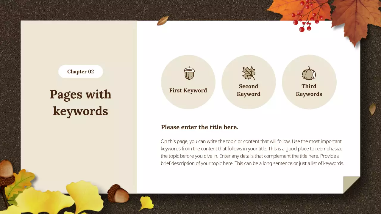 Green Elegant Autumn Presentation