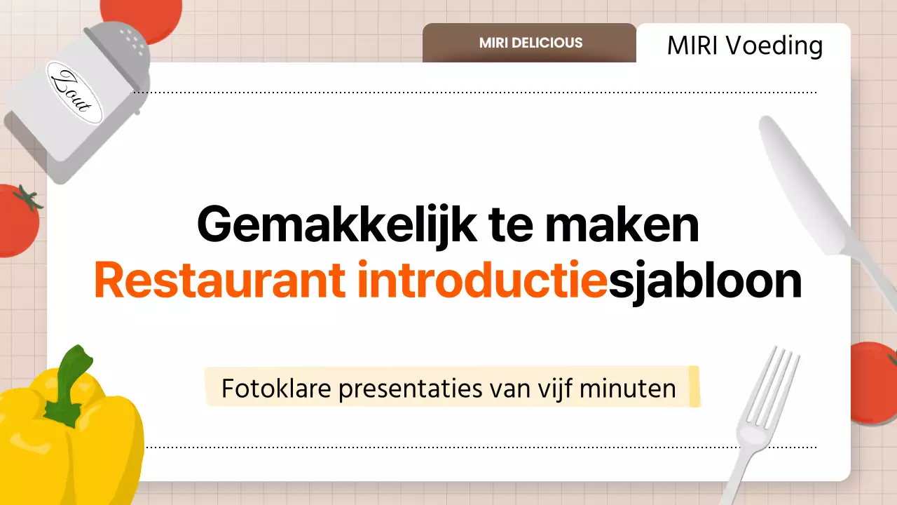 Gele, schone restaurantproducten promoten