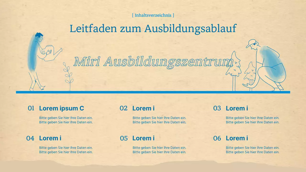 Saubere, blaue und braune Umweltkartierer