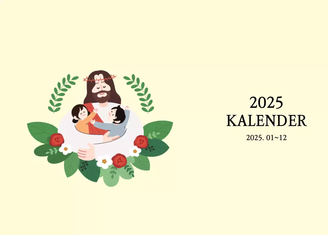 Warme kleurenKerken met schattige illustraties