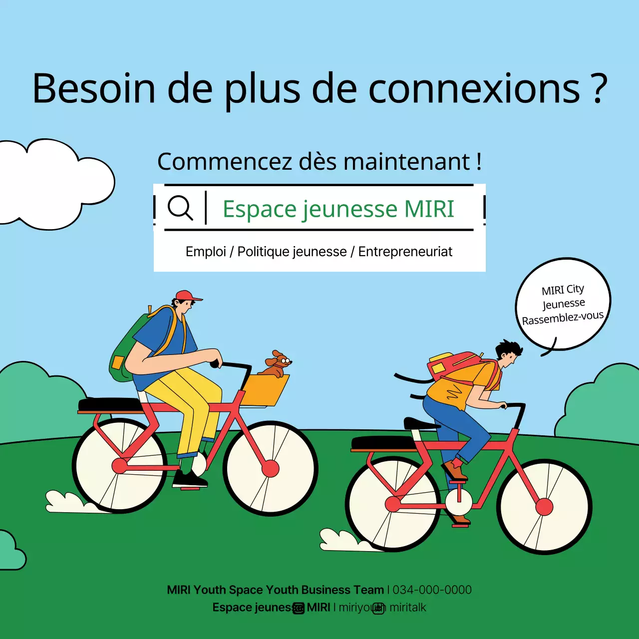 Promouvoir une fête kitsch jaune et verte pour la mise en réseau des jeunes