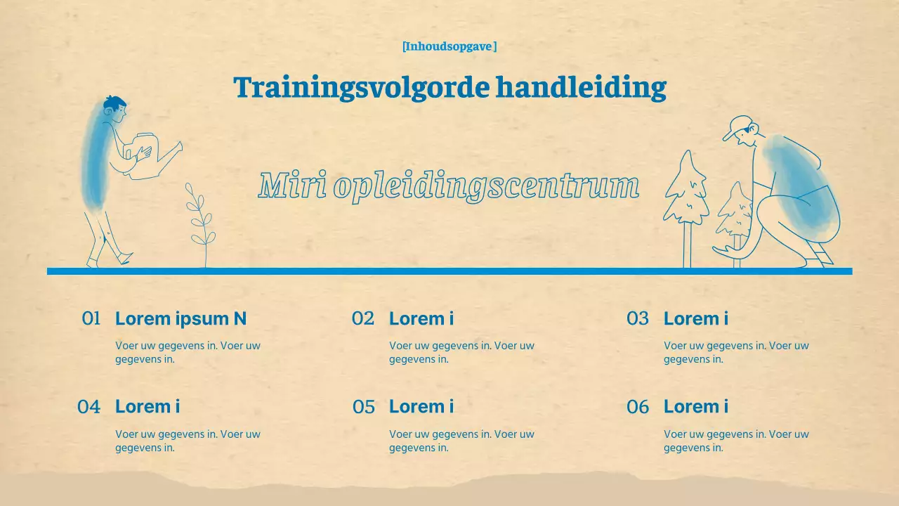 Schone, blauwe en bruine milieumappers