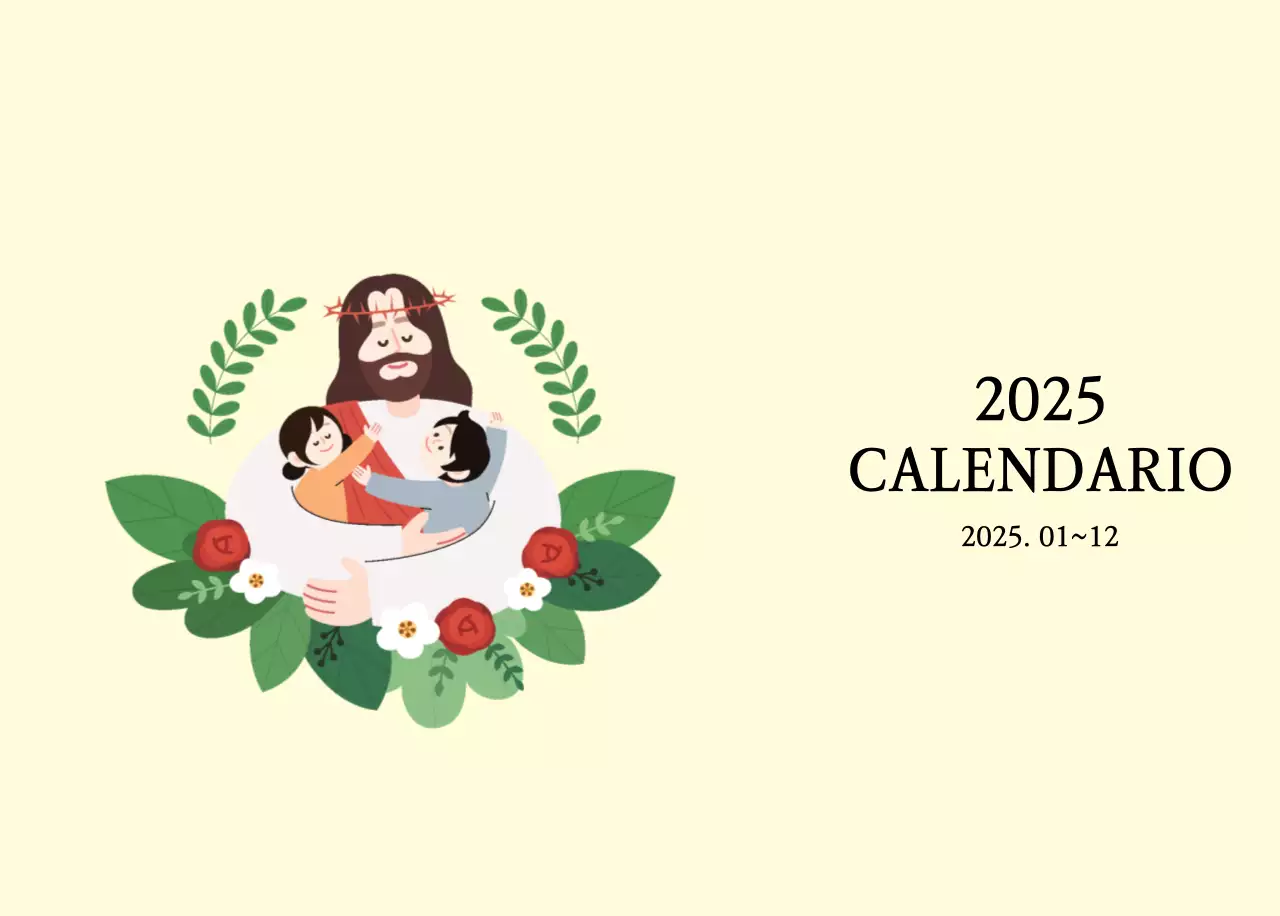 Colori caldiChiese con simpatiche illustrazioni