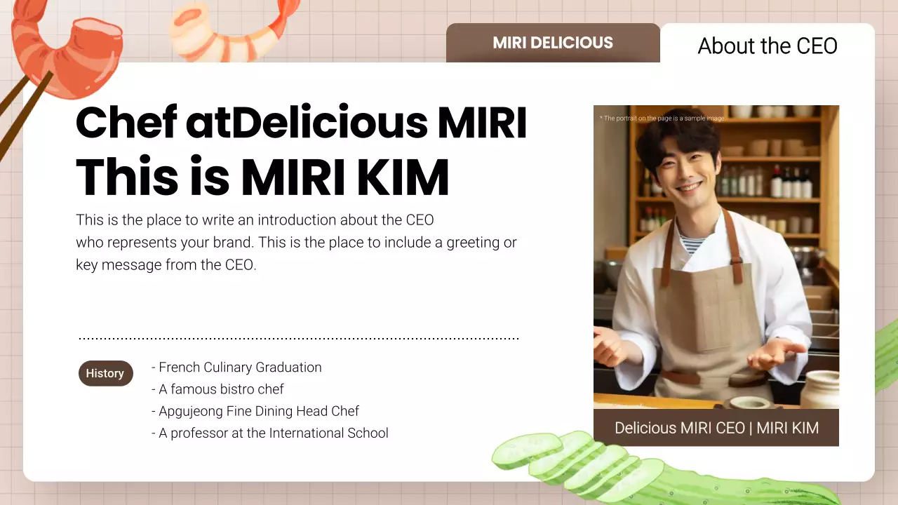 Orange Modern Restaurant Guide Presentation