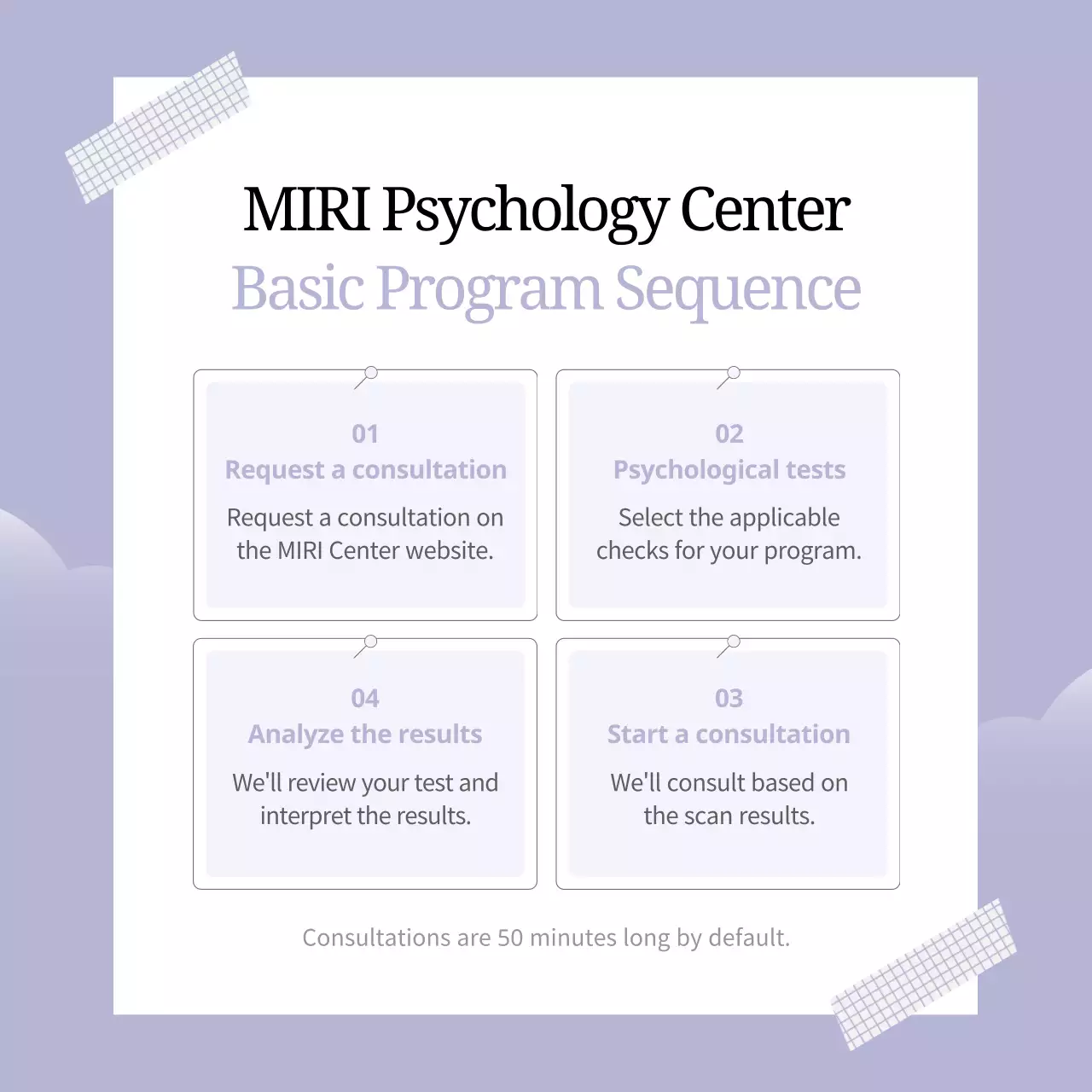 Purple Minimal Counseling Promotion Instagram Carousel