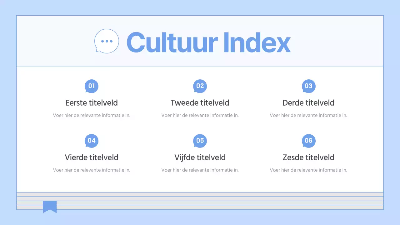 Een gids voor een eenvoudig, lichtblauw bedrijfscultuurboek