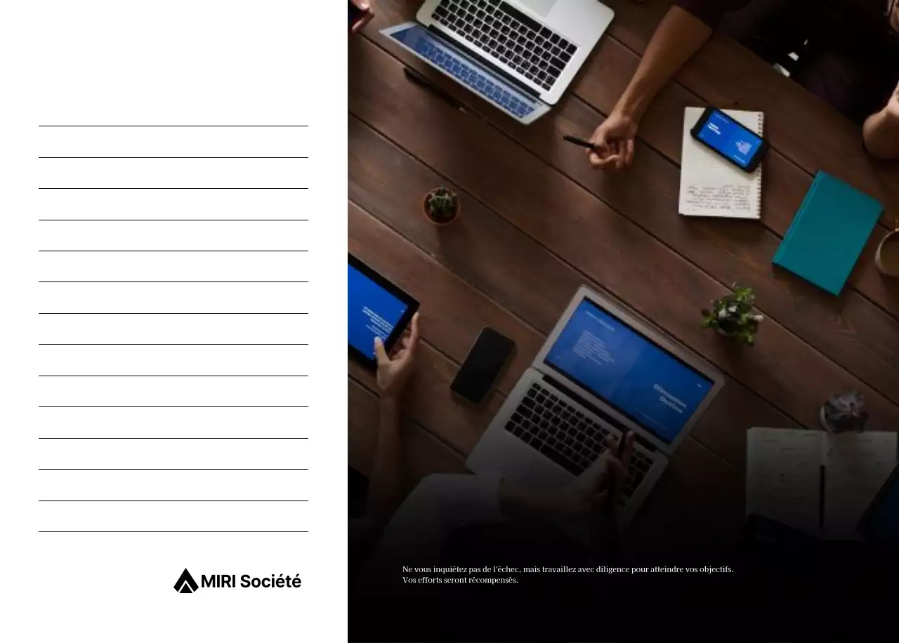 Un calendrier d'entreprise simple en gris