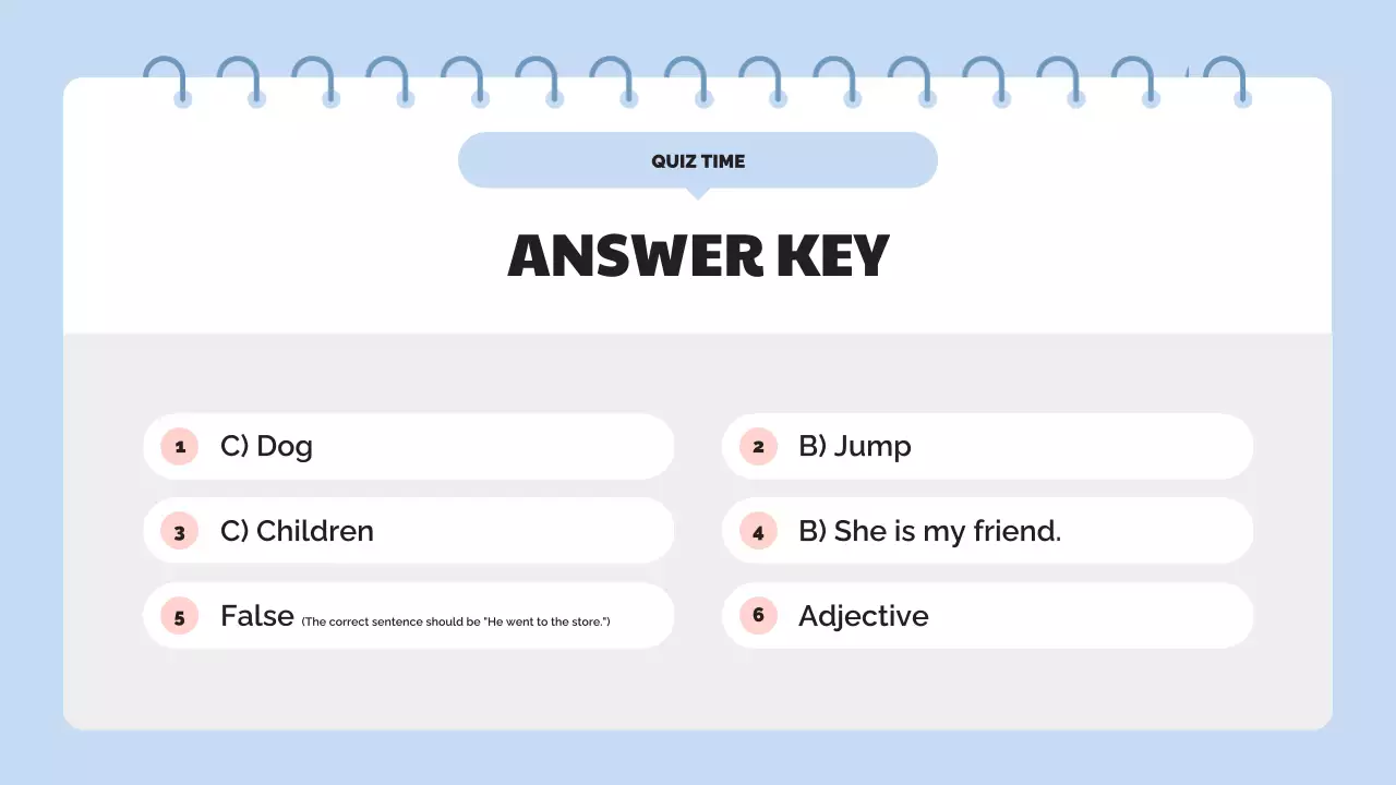 Blue Simple Quiz Announcement Presentation