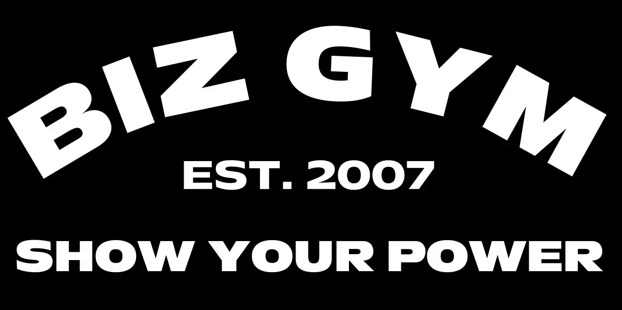 검정 심플 헬스장 로고