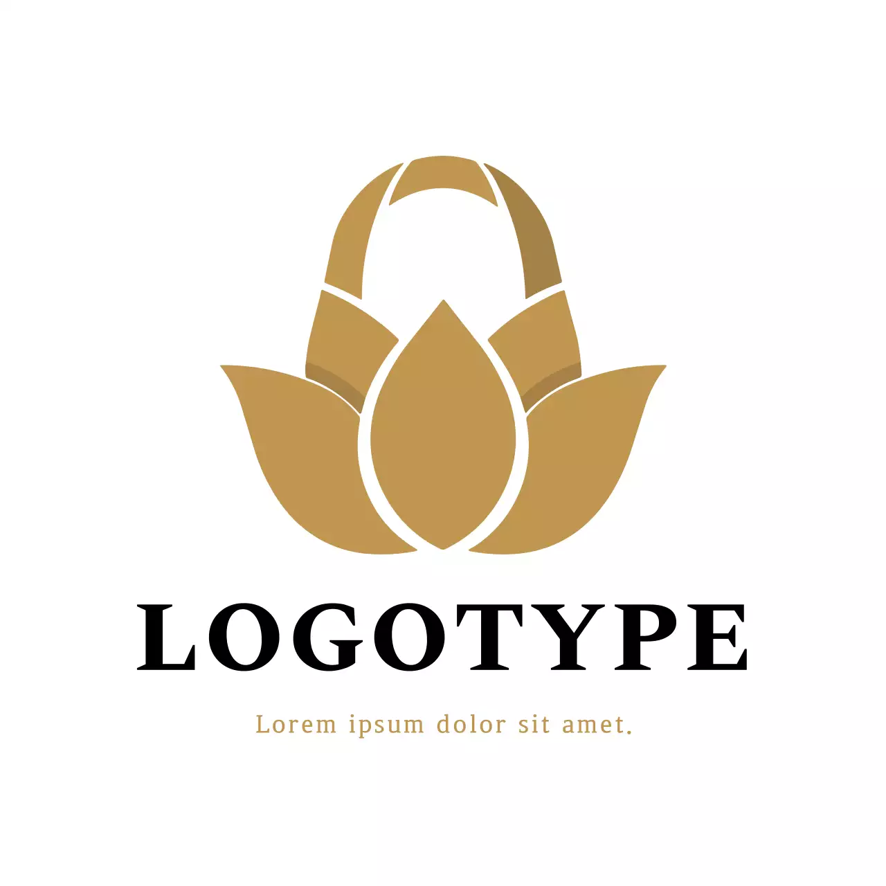 Gold Minimalist Design Logo