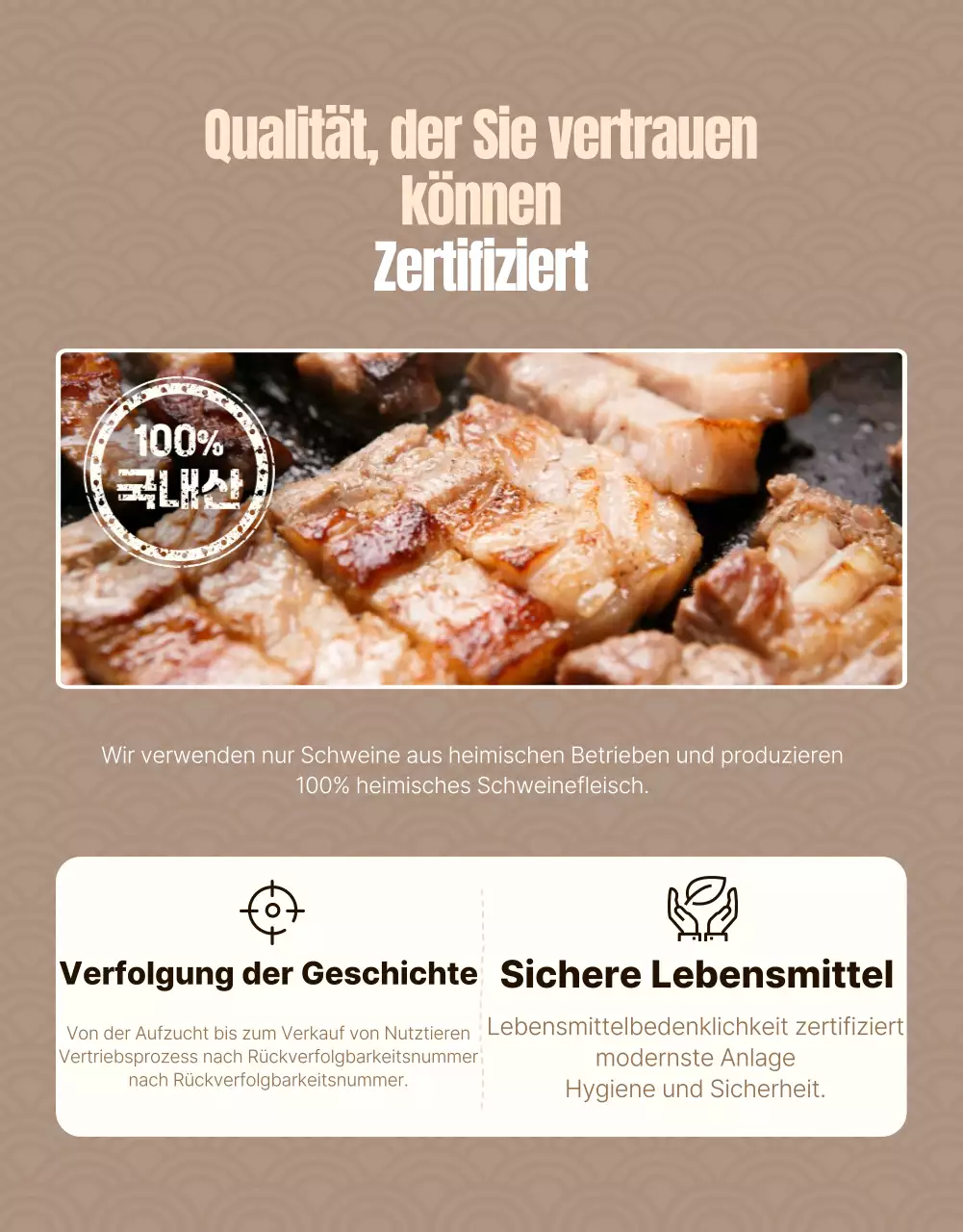 Traditionelles Fleisch anbraten