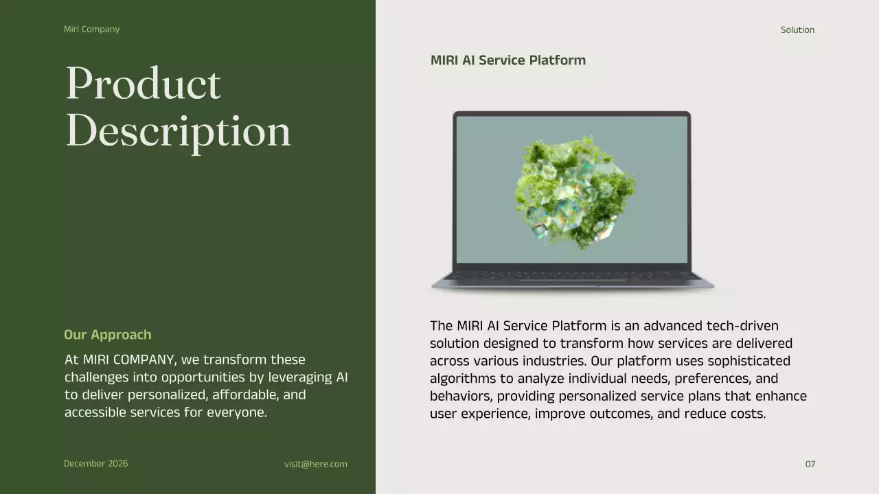 Green Minimal Business Promotion Presentation