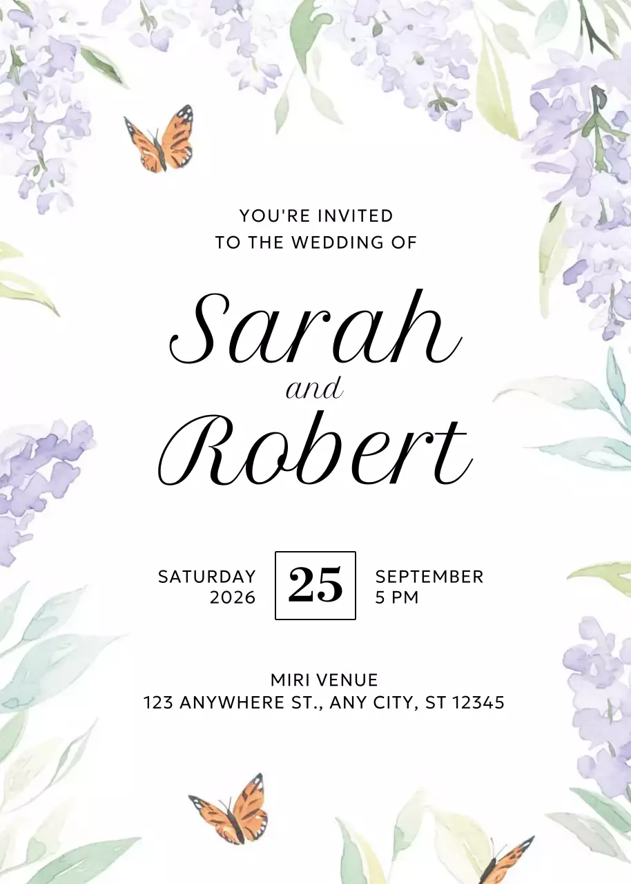 undangan pernikahan elegan berwarna putih