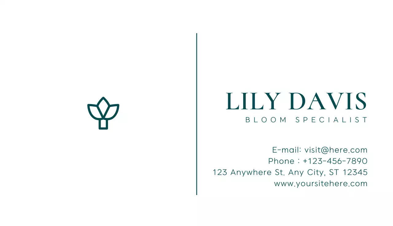 White Minimal Business Card