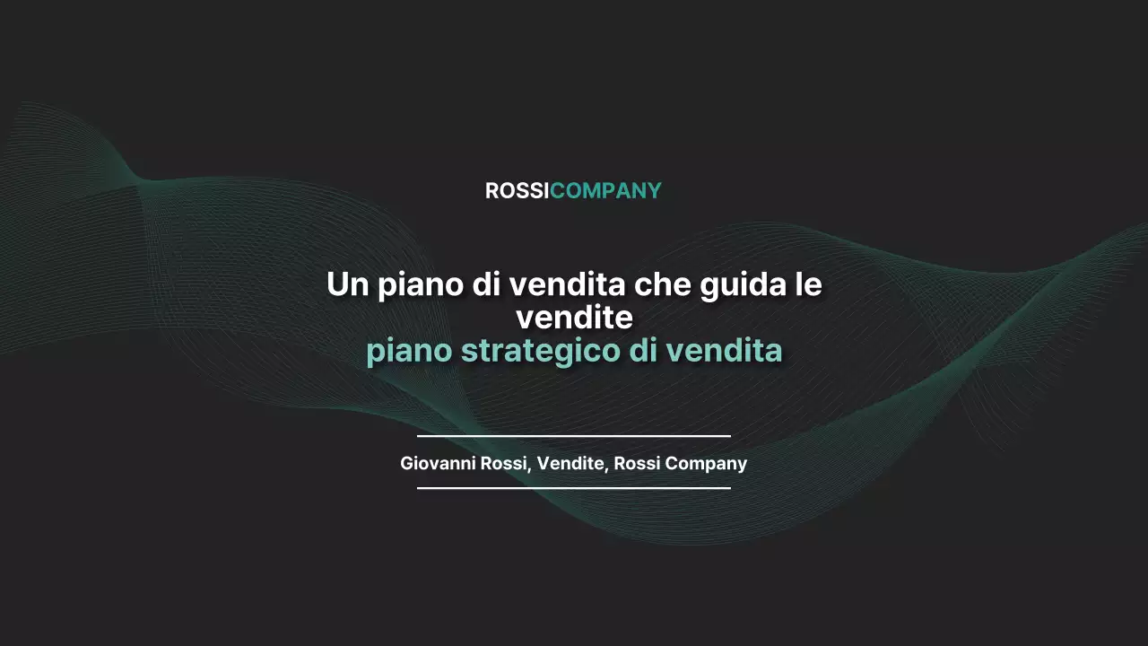 Un moderno piano strategico di vendita aziendale in bianco e nero