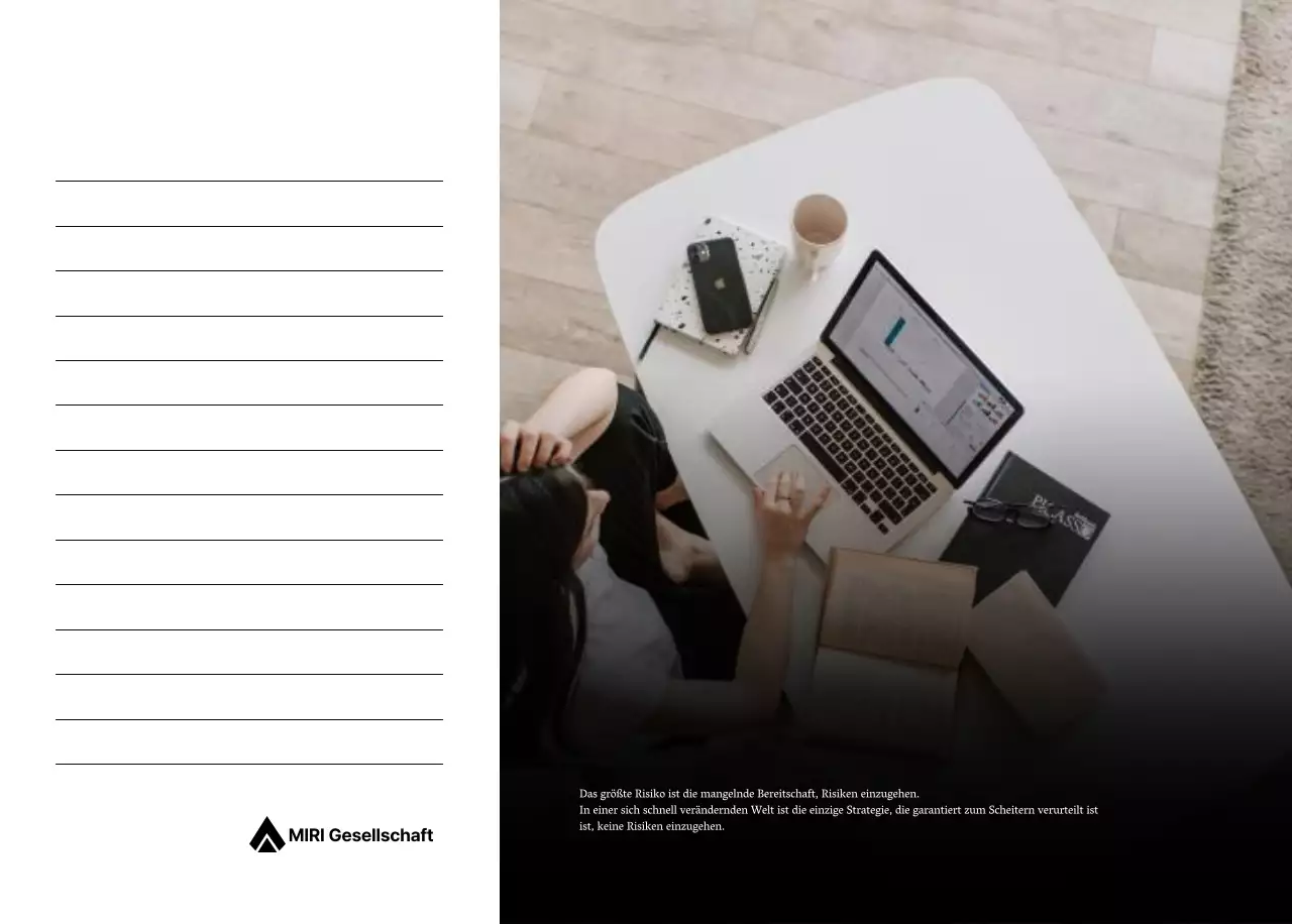 Ein einfacher Unternehmenskalender in Grau