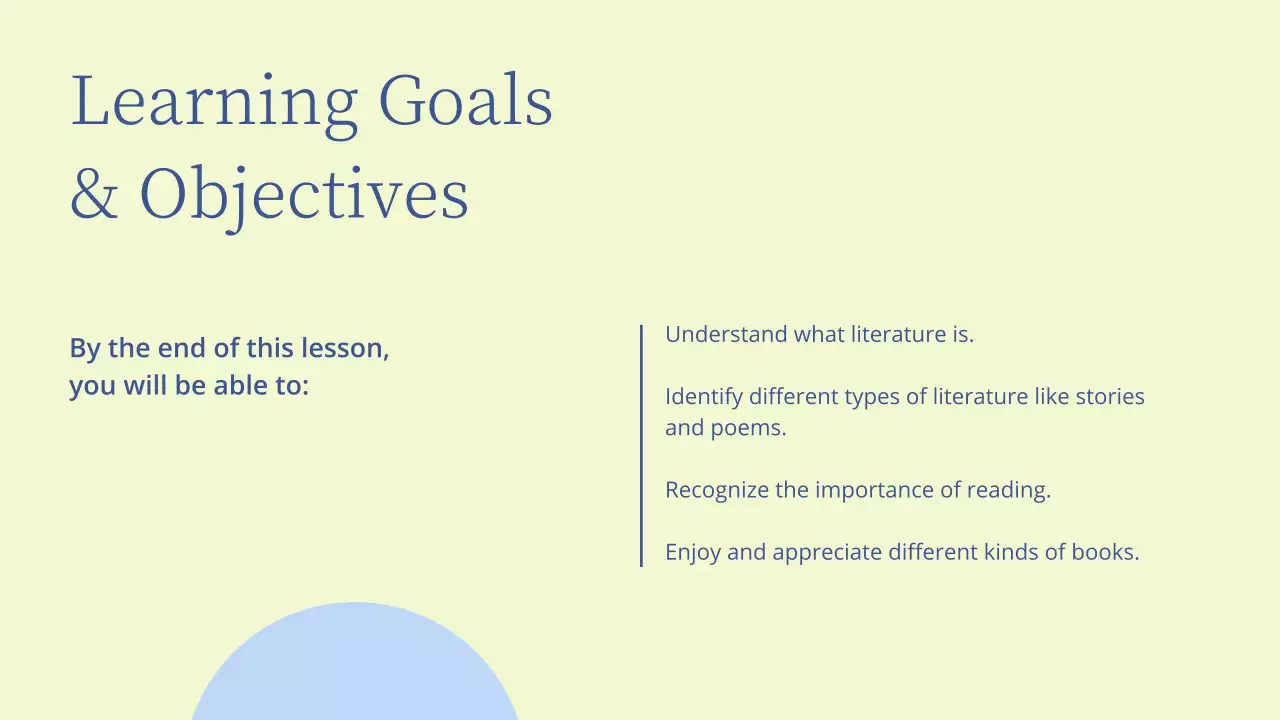 Apresentação do curso de literatura simples bege