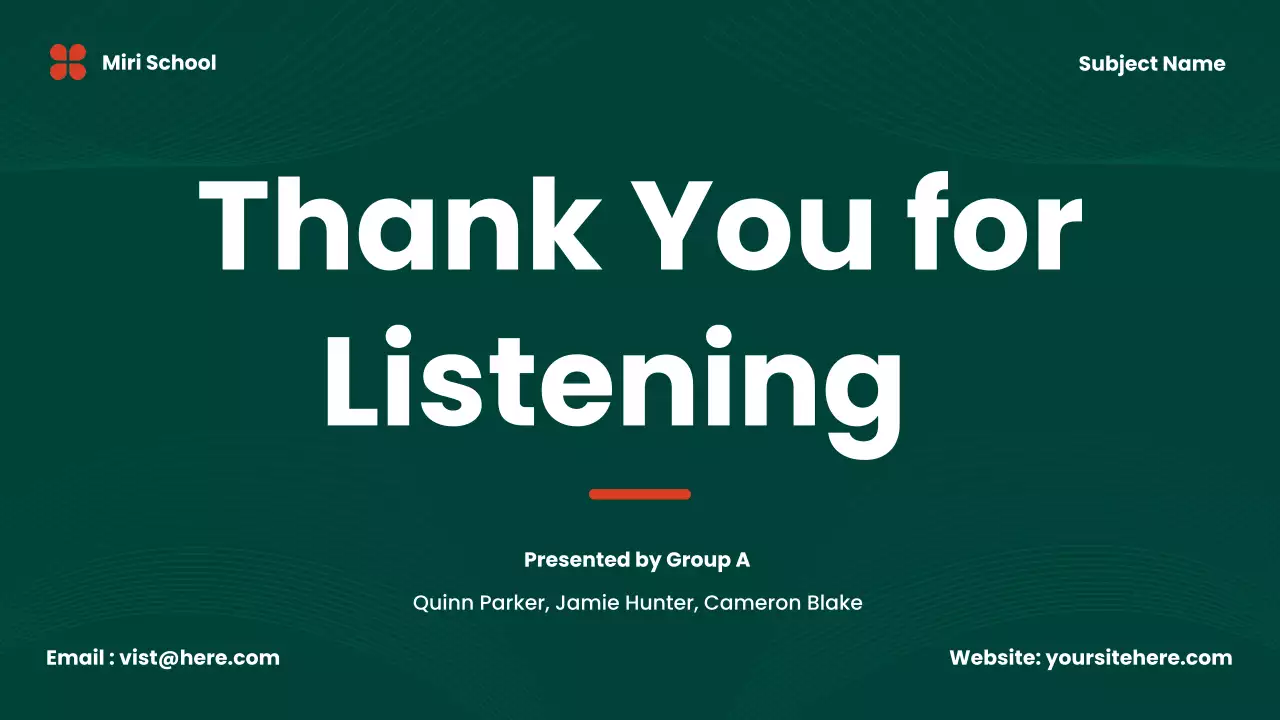 Green Professional Project Overview Presentation