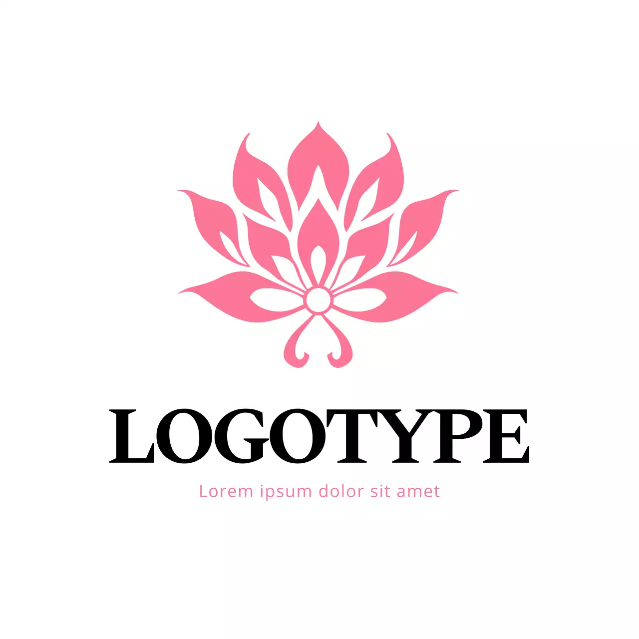 Pink Elegant Design Logo