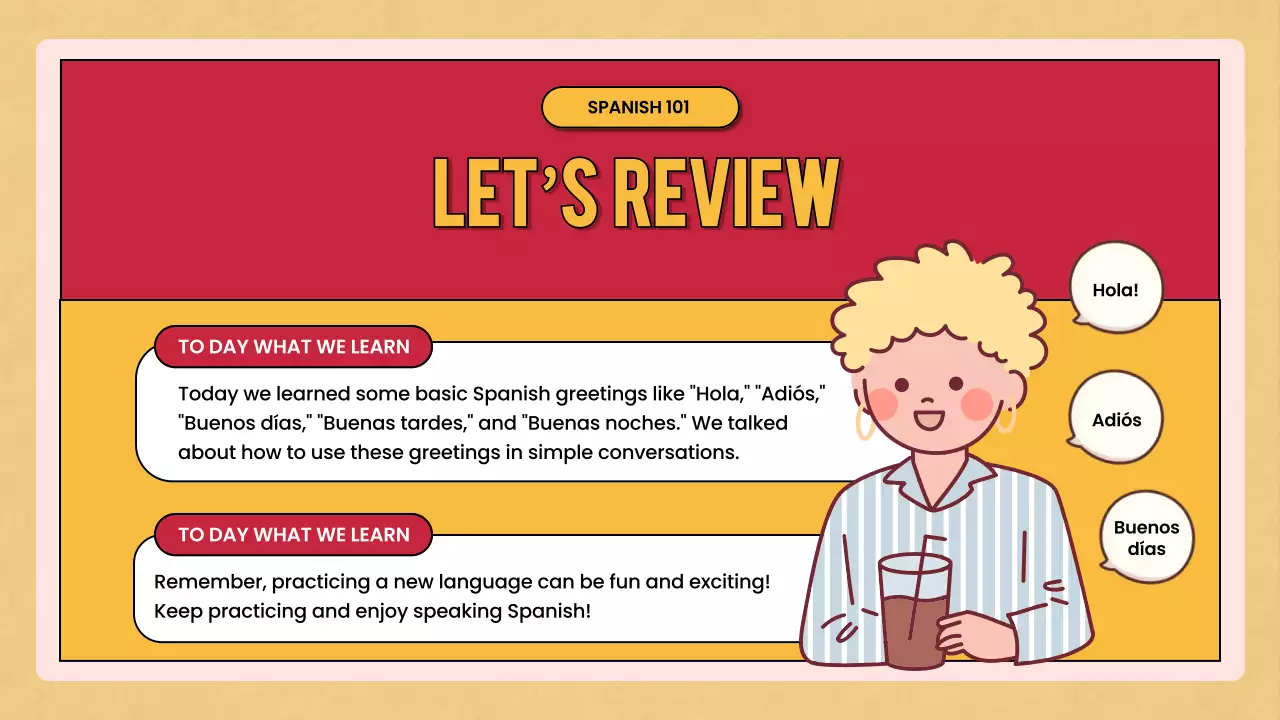 red retro language course